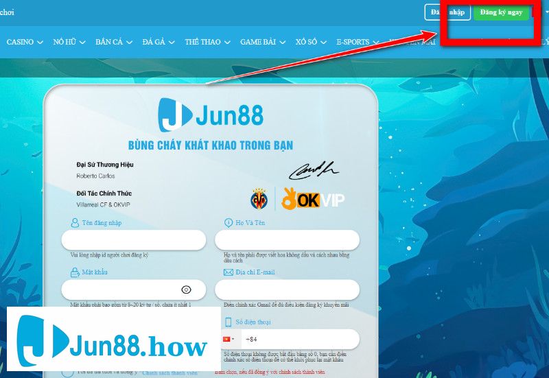 Đăng Ký JUN88 Để Trải Nghiệm Nhiều Tính Năng Của Nhà Cái